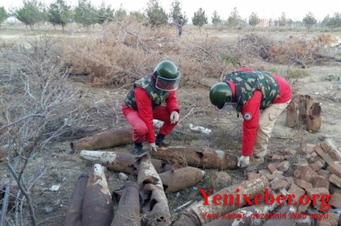 -463 ədəd partlamamış hərbi sursat tapılıb