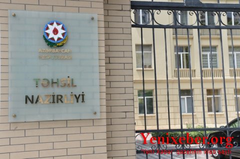 Təhsil Nazirliyindən  -