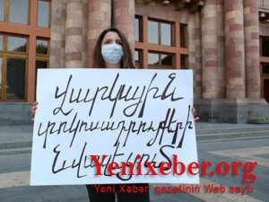 İrəvanda etiraz aksiyası-
