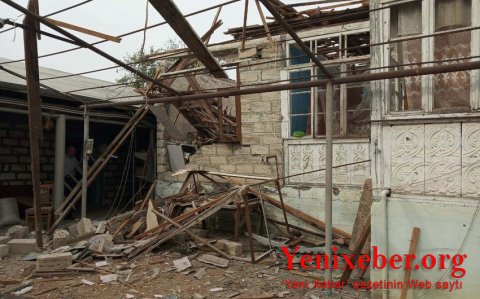 Ermənilər Tərtərə 36-ya yaxın top mərmisi atıb