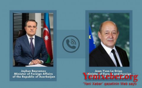 Ceyhun Bayramov fransalı həmkarı ilə Qarabağ bəyanatını müzakirə edib
