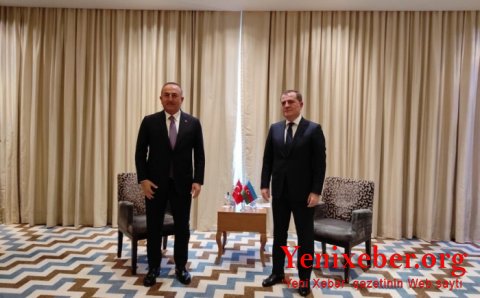 Ceyhun Bayramov Çavuşoğlu ilə görüşdü-
