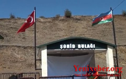 Cəlilabadda şəhidin xatirə bulağının açılışı olub -