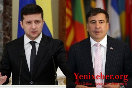 Zelenski Saakaşvilinin həbsini diqqətdə saxlayır