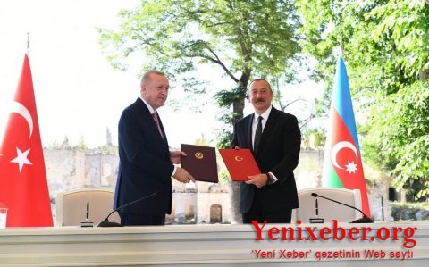 Ərdoğan Şuşa Bəyannaməsini təsdiq edib