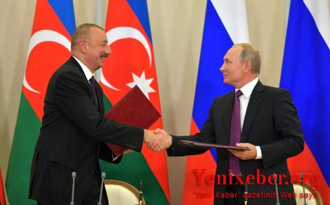 "Azərbaycanla Rusiya arasında müttəfiqlik qarşılıqlı fəaliyyəti haqqında" Bəyannamə imzalanıb