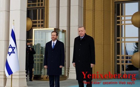 Türkiyə və İsrail prezidentlərinin görüşü başlayıb