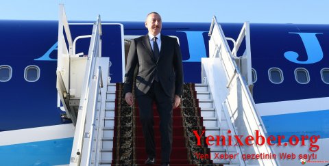 İlham Əliyev Türkiyəyə işgüzar səfərə yola düşüb