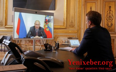 Putin Makronla Ukraynadakı vəziyyəti müzakirə edib