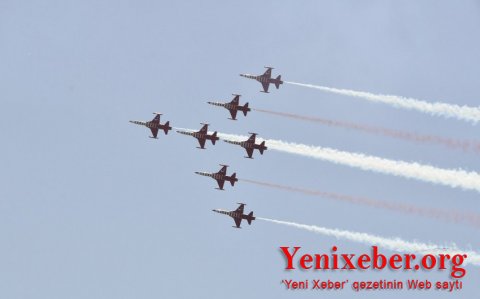 Bakıda Türkiyə qırıcı təyyarələrinin növbəti uçuşu həyata keçirilir