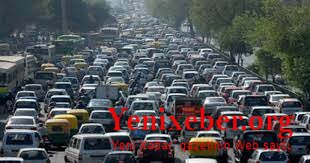 Bakının 15 yolunda tıxac var -