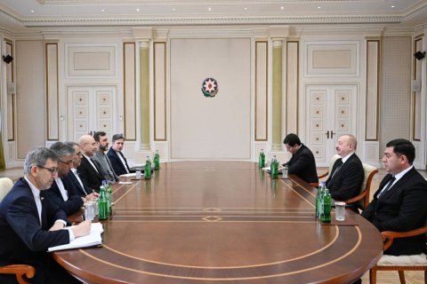 Prezident İlham Əliyev İran İslam Şurası Məclisinin sədrini qəbul edib -