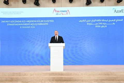 Bakıda "Xızı-Abşeron" Külək Elektrik Stansiyasının rəsmi açılışı keçirilib -