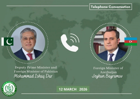 Ceyhun Bayramov pakistanlı həmkarı ilə regiondakı prosesləri müzakirə edib -