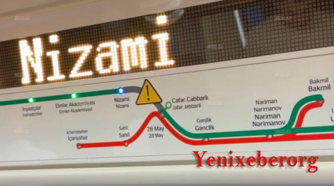 Sabahdan metroda dəyişiklik: