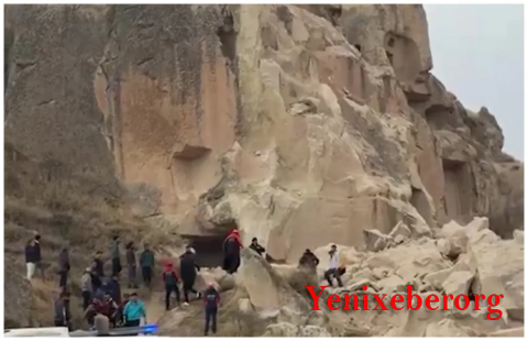Kapadokiyada qaya uçub, 2 nəfər ölüb, 1 nəfər yaralanıb