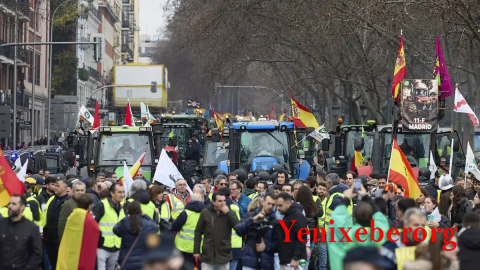 Madriddə etiraz aksiyası keçirilir